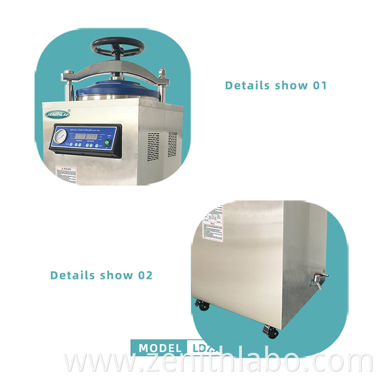 Automatic Stainless Steel Sterilizer For Lab Use LDZX-50B
